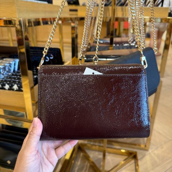 Best Price‼️Tory Burch Emerson Chain Wallet 170172 Agnello $375 - Picture 3 of 8